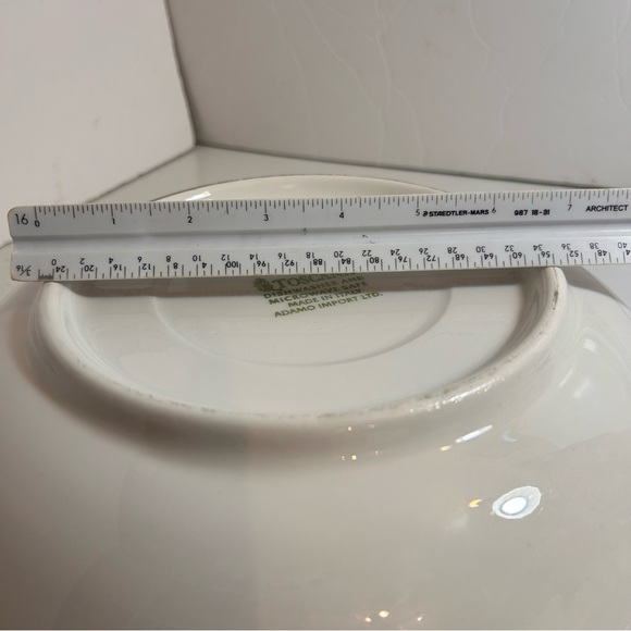 Vintage Toscana Quadrifoglio ceramic pasta noodle serving plate‎ - made in Italy - Picture 8 of 11